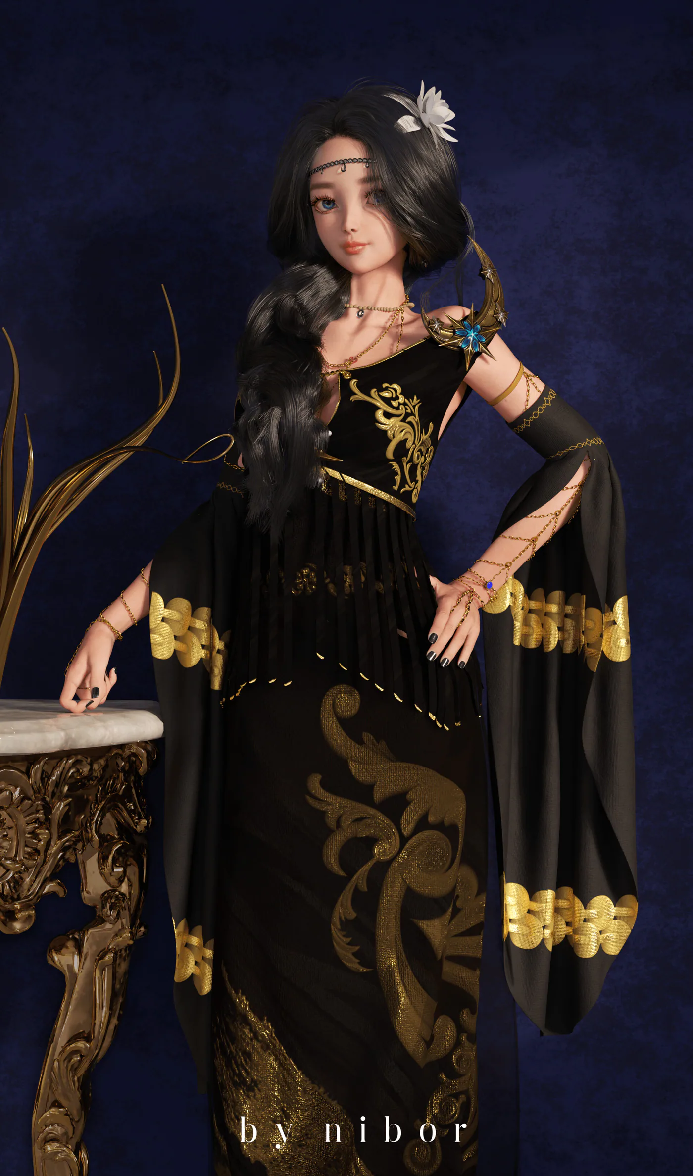 Adelina, 3D artwork by Robin Khanduri, 2021