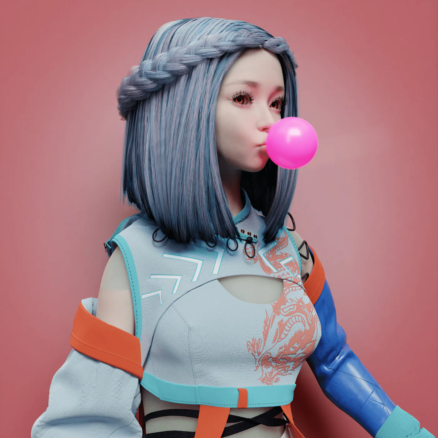Modern Punk, 3D artwork by Robin Khanduri, 2022