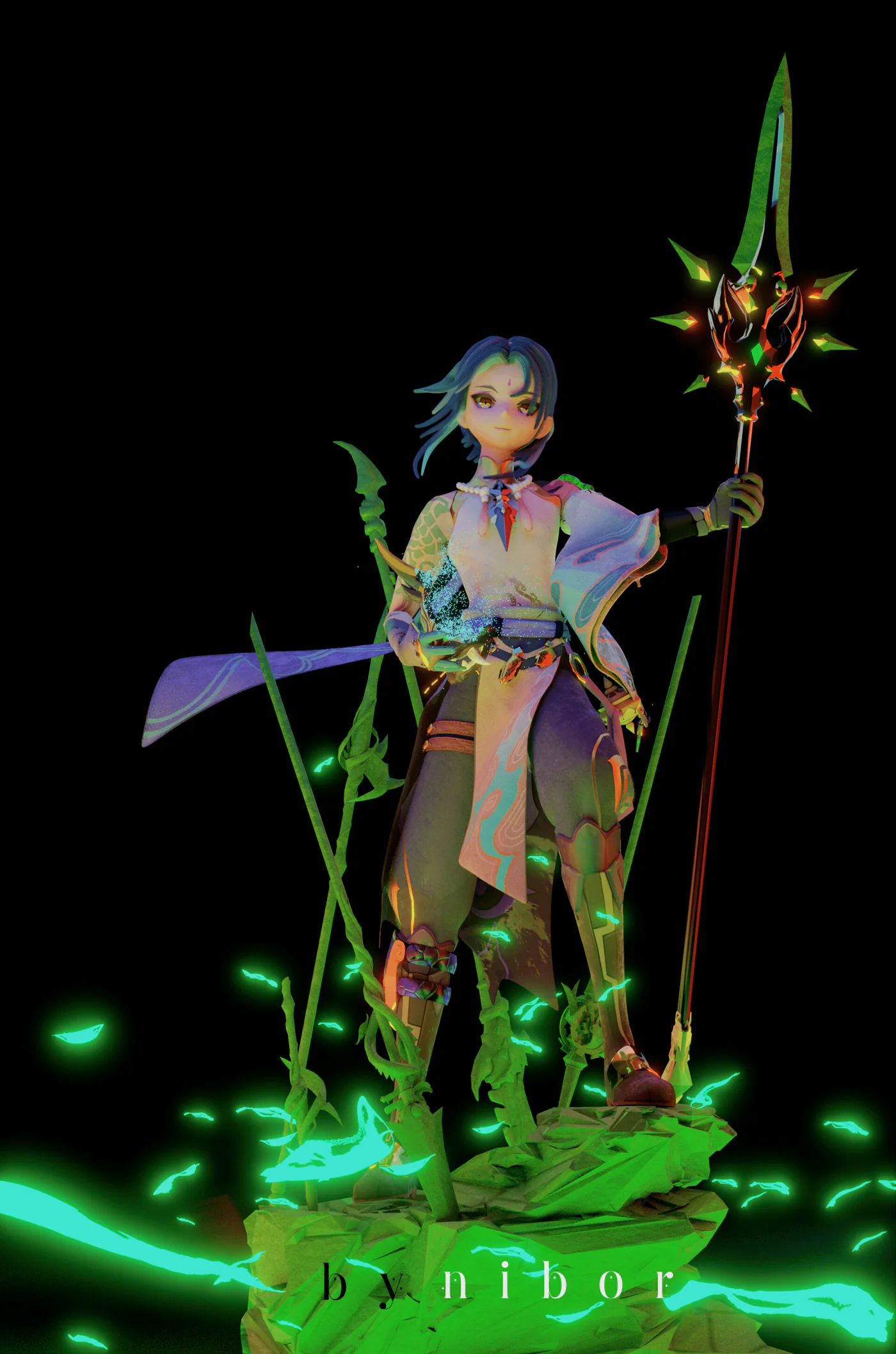 Xiao, 3D artwork by Robin Khanduri, 2021